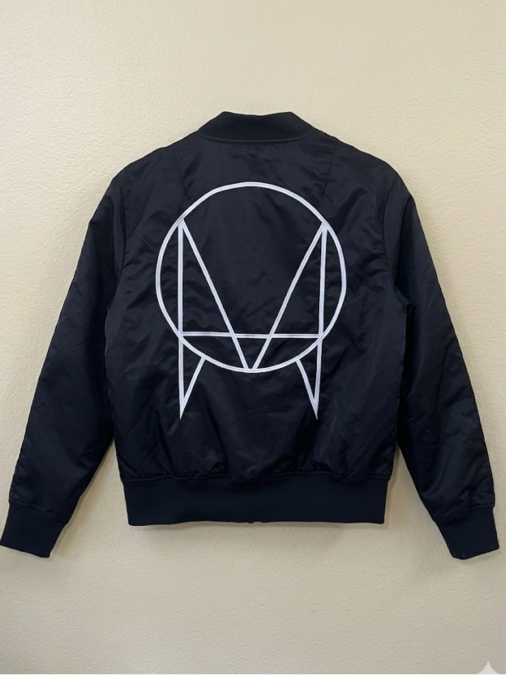 Rare! Long Clothing x OWSLA Skrillex Bomber Jacket Black/Orange Size XS Like New - Picture 6 of 12